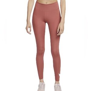 NEW Nike Swoosh 7/8 Mid-Rise Leggings Women's Size Large